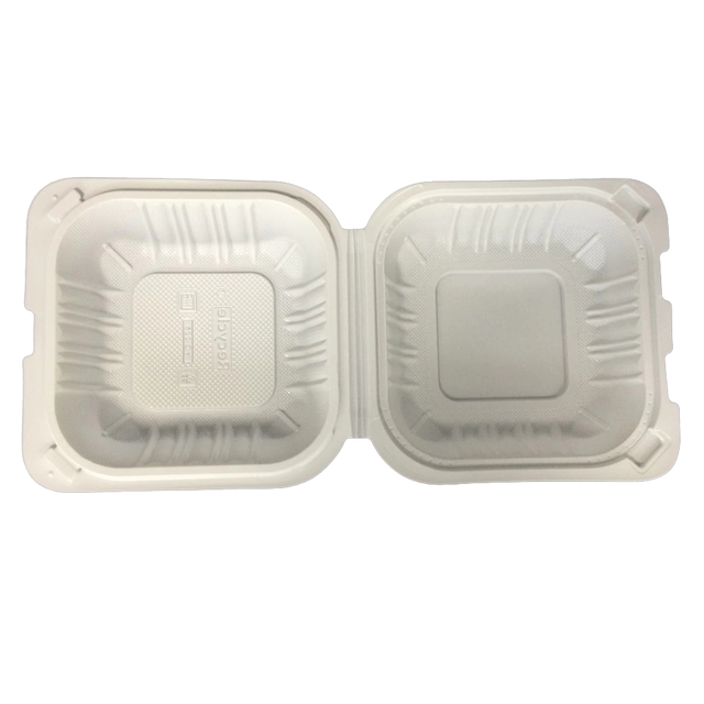 Umwelt freundliche Clamshell-Verpackung Biologisch abbaubare Kunststoffsc halen für nachhaltige Lebensmittel liefer dienste zum Mitnehmen