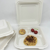 Einweg biologisch abbaubare umweltfreundliche Clamshell-box aus Maisstärke Lebensmittel Presse-Stil 8 × 5 Zoll Lunch-Lebensmittelbehälter