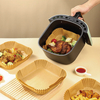 100 Stück öl beständiger Antihaft-Pergament liner Braten Back papier Einweg-Luft fritte use Papier auskleidungen für die Mikrowelle
