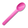 Creative PLA PP Disposable Ice Cream Colorful 15cm Coffee Ice Cream Spoon