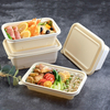 Biologisch abbaubare Einweg 650ml Maisstärke Clam shell Box Lebensmittel Maisstärke Lunch Box