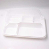 5 Dividers Microwave LeakProof Stackable Disposable Plastic to Go Containers Catering Meal Trays With Lids