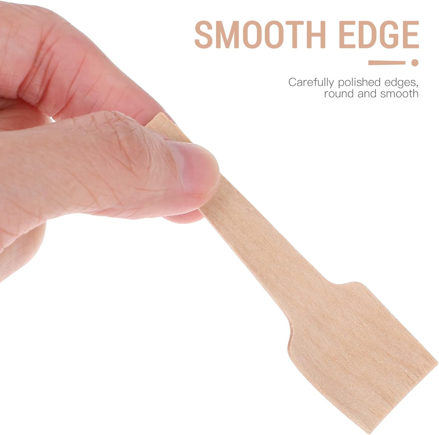 Biodegradable compost Compostable birch disposable square end Tasting spoon Yogurt spoon Ice spoon