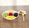 Customizable Disposables Recyclable Biodegradable Corn Starch Food Tray for Parties and Camping with Pulp Lid