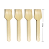 Brichwood Mini Biologisch abbaubare 7,5 cm quadratische Einweg löffel aus Holz Kompost ierbare Messer für Eis und Lebensmittel für Hotels