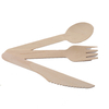 Hot Sale Modern Biodegradable Cutlery Wooden Spoon Fork and Knife Tableware Set