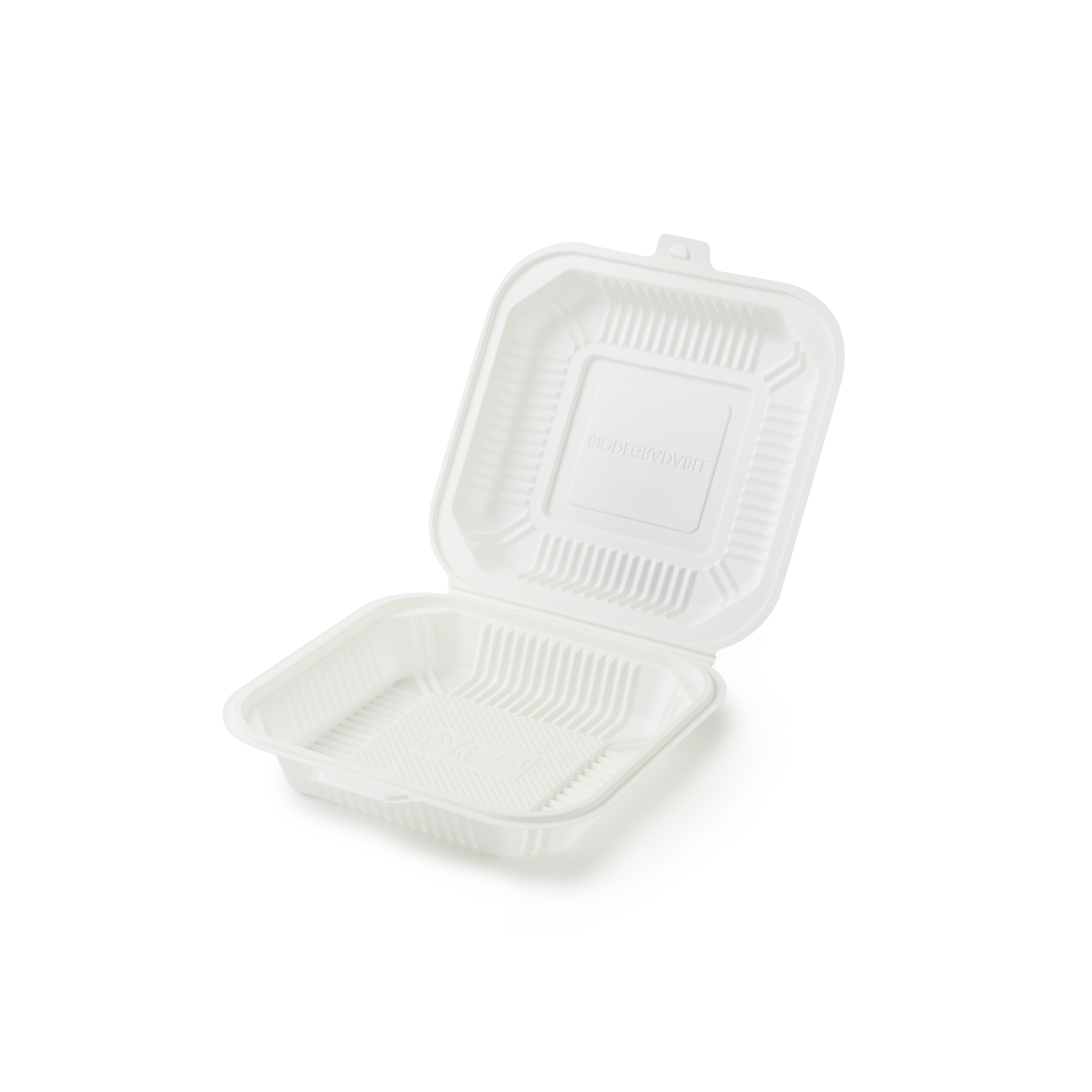 Maisstärke Biologisch abbaubare Maisstärke Mahlzeit Box Einweg Umwelt freundliche Besteck packung Bento Box Square Box Bowl