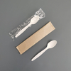 Individually packaged disposable corn starch biodegradable tableware spoon Eco-friendly spoon