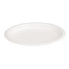  Home Compostable Sugarcane Round Bagasse Plate with Compartments