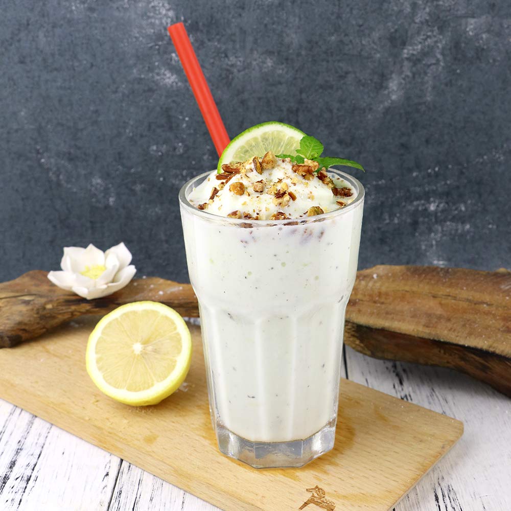 Biodegradable Colored Disposable Pla Large Smoothie Straws 10.3 Inches extra Long Straw Disposable Milkshake Straws