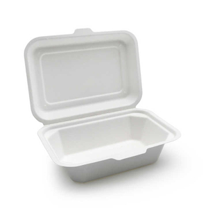 Oasis Custom Bio Degradable Bagasse Packaging Container Clamshell Sugarcane Cosmetics Paper Box Pulp Molded Bagass Box