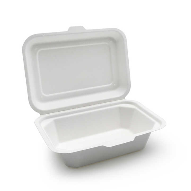Oasis Custom Bio Degradable Bagasse Packaging Container Clamshell Sugarcane Cosmetics Paper Box Pulp Molded Bagass Box