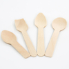 Wholesale Disposable Small Dessert Spoon Wood Dispos for Ice Cream