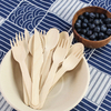 China Factory Wholesale 160 mm Wood Cutlery Wooden Cutlery Set With Cheap Price