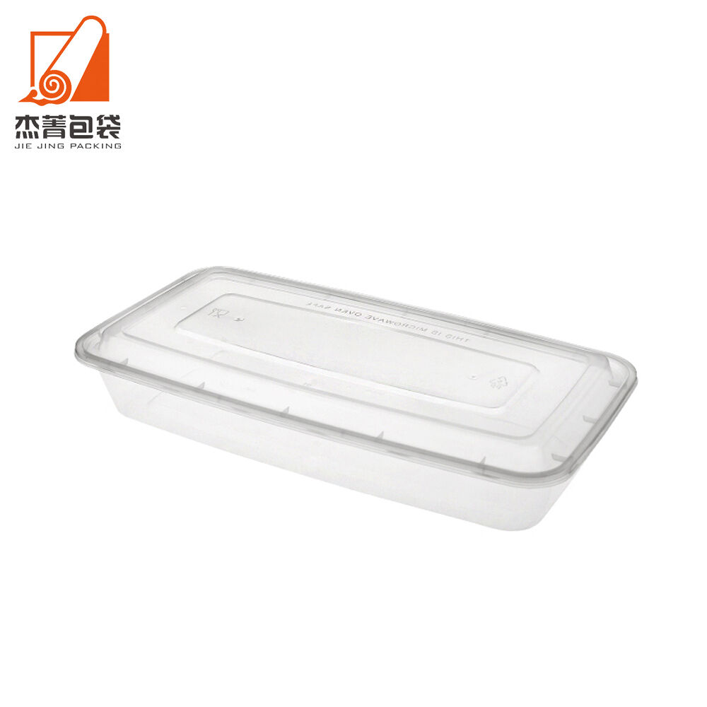 Customize to Go Takeaway Lunch Box Disposable Bento Box Meal Prep Disposable Plastic Food Container with Lid Microwave