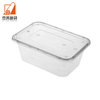 1000ml Blister Mini Transparent Divided Disposable Tableware Fast Food Containers for Food Takeaway Packaging with Lid Ps