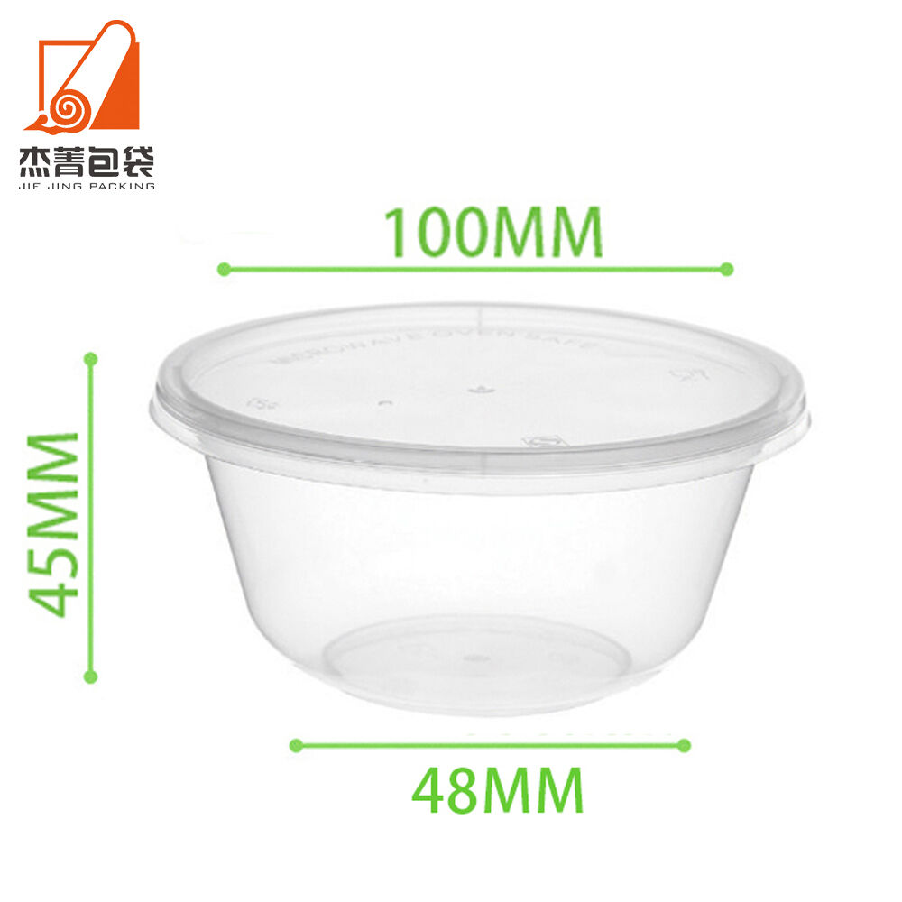 Wholesale Microwave Safe Food Grade Plastic Meal Prep Bowls for Salad Take Out Soup Storage