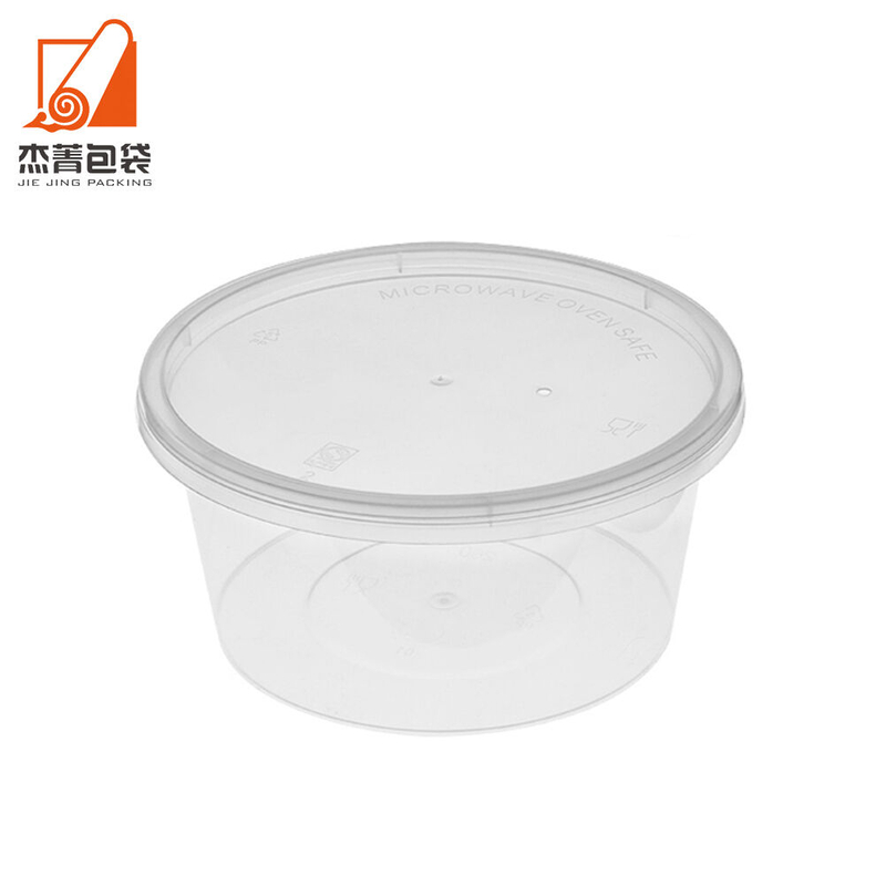 260 ML Eco Friendly Microwaveable Disposable Takeaway Food Container Round Plastic Bento Lunch Box