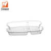 Disposable Compartment Plastic Takeaway Lunch Box Individually Lined Tray