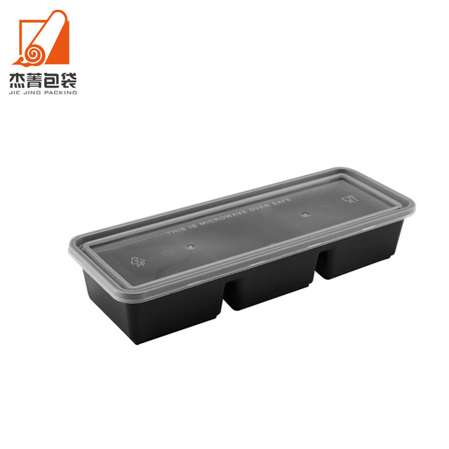 Japanese Portable Three Compartment Disposable Lunch Box Convenient for On-the-Go Picnics and Mealtimes