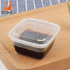 Factory Wholesale Eco Friendly Plastic PP Packaging clear square Disposable Sauce Cup