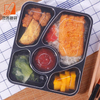 Factory Supplier Disposable Packaging Container Microwave Safe Plastic Takeaway Food Box with Lid
