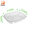 Wholesale Biodegradable Black Plastic Lunch Box Microwave Safe Food Container for Packaging Storage PP for Foods