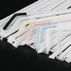 PP Flexible Straw Disposable Plastic Bending Straws Black 6mm