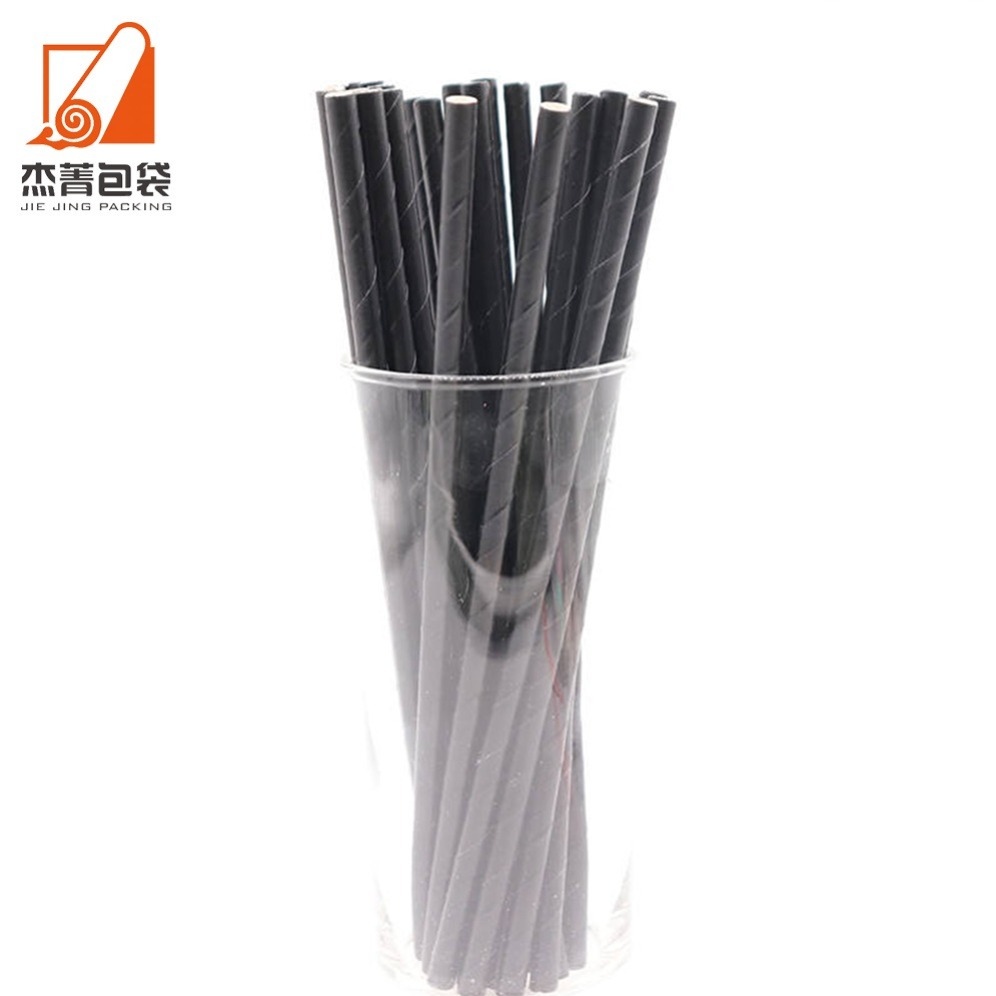 Factory price Paper straw Disposable polka dot paper straws are biodegradable