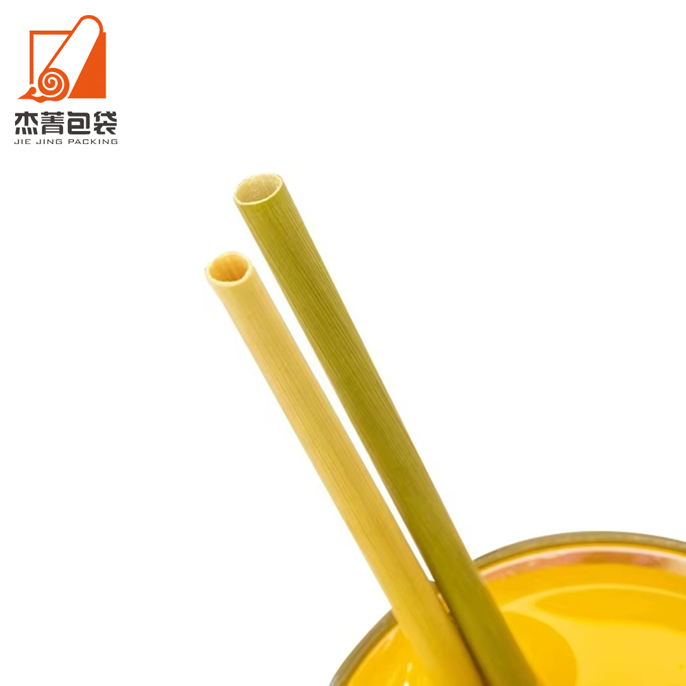 Natural Wheat Compostable Biodegradable Disposable Drinking Straws Unbreakable