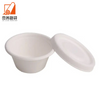 Disposable take away 2oz cup , bagasse pulp restaurant 2oz sauce cup with lid