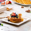 Compostable 10 Inch Bio Eco-friendly Disposable Tableware Degradable Square Bagasse Sugarcane Plate for Party Supplies