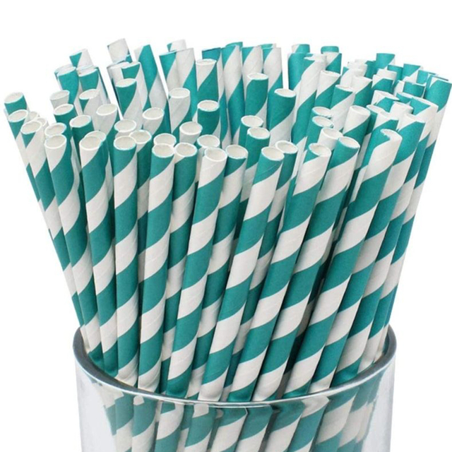Birthday party straws Drink straw Custom disposable paper straws Biodegradable straws