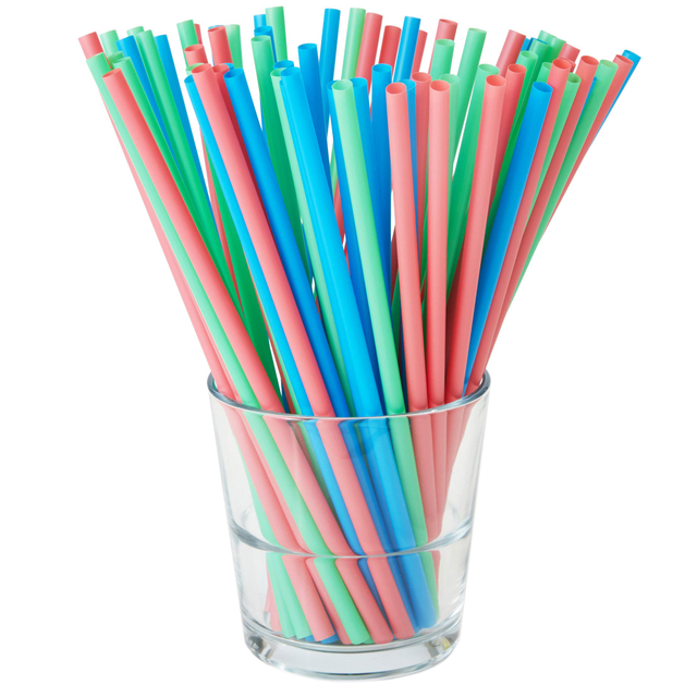 Hot Drinking Straw Environmentally Friendly Biodegradable Pla Straw Disposable Straw 6mm Diameter 190mm Length for Bar Party