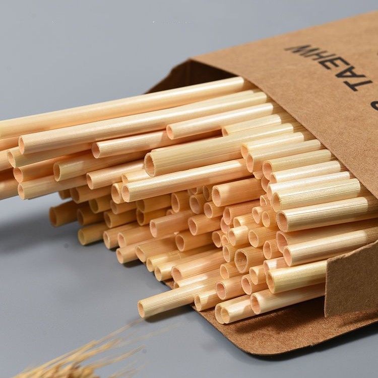 2024 high quality wholesale plastic free reed grass wheat straw for milk tea drinking