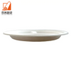10 Inch Sugarcane Bagasse Round Plate 3 Compartment Biodegradable Paper Round Plates