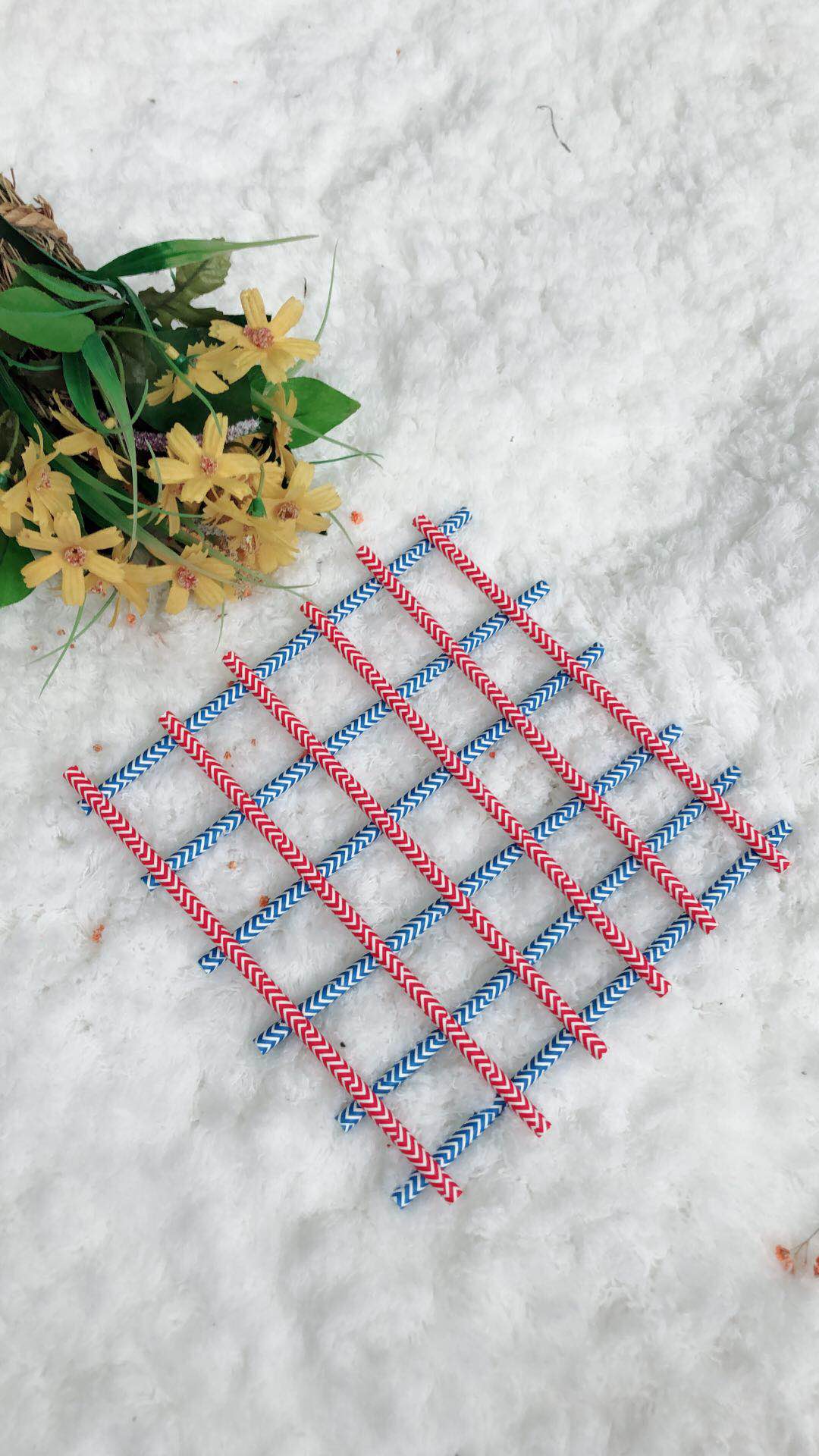 Biodegradable Disposable Printing Drinking Straws with Printed Design Patterns Wrapped Juice Straw