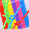 Flexible Disposable Plastic Drinking Straws Extra Long Disposable Bendy Party Fancy Straws Assorted Colors