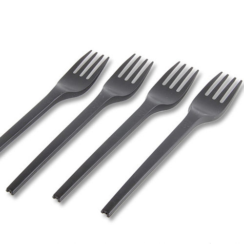 Eco-friendly disposable compostable pla plastic restaurant spoon knife fork cutlery set