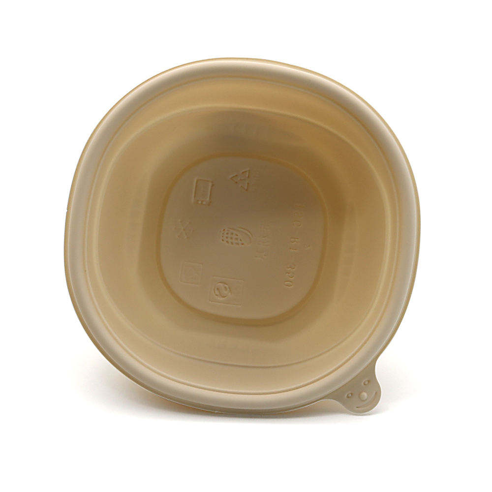 Customized Sugarcane Bagasse Bowl With Lid Food Container Cup For Beverage Packaging