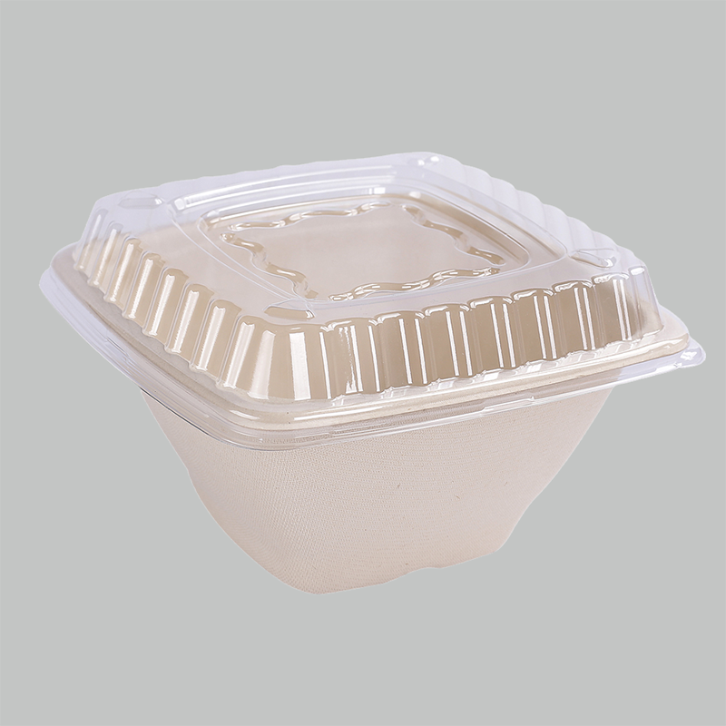 40 OZ Biodegradable Disposable Paper Tableware Sugarcane Bagasse Pulp Salad Bowl
