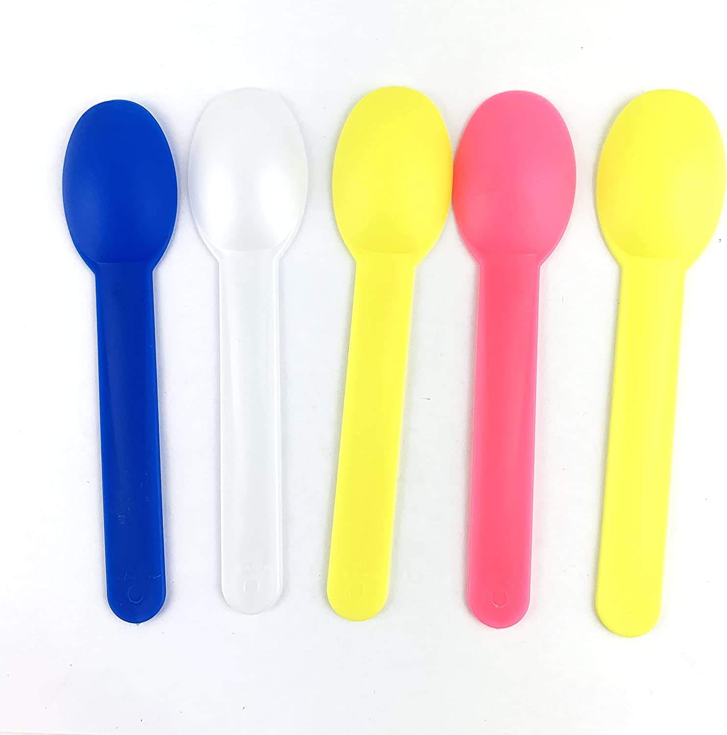 Customized Colored Ice Cream Frozen Yogurt Spoon Plastic Disposable Spoons