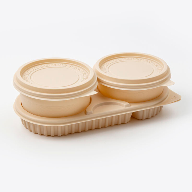 Promotional disposable restaurant takeaway food Container Corn Starch Lunch Box