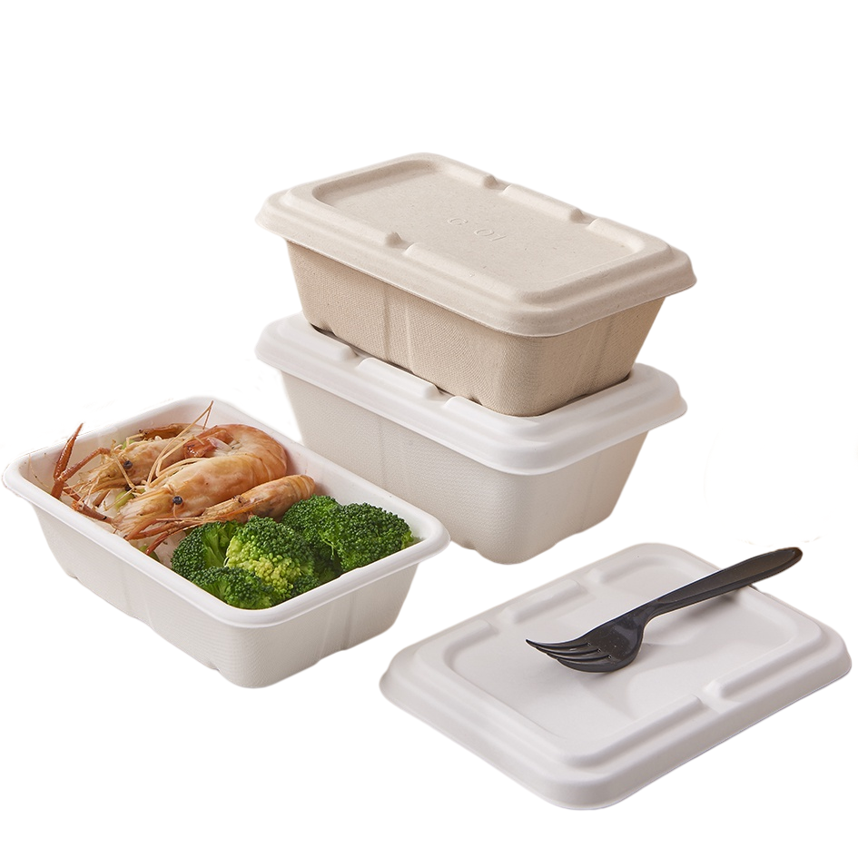 Corn Starch Bento Box Compartment Eco Friendly Packaging Disposable Biodegradable Cornstarch Food Container