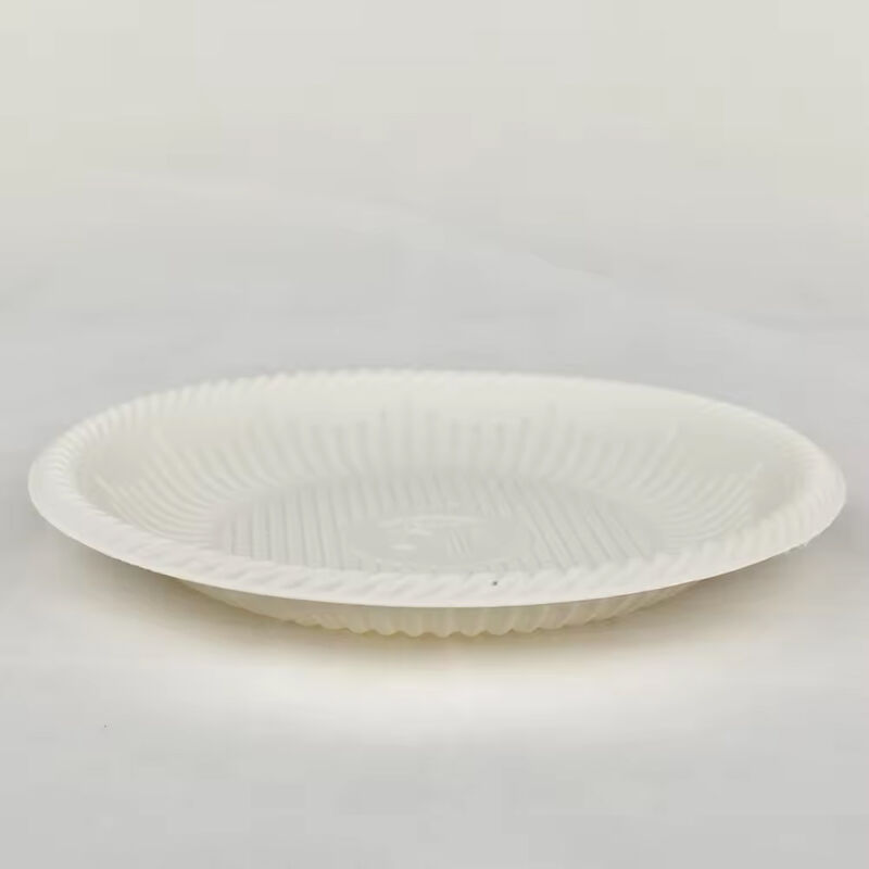 180mm Biodegradable Hot Cold Take Away Disposable Food Bowl Eco-friendly Corn Starch Food Bowl Food Tray