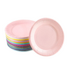Wholesale disposable paper plates birthday party decorations Biodegradable tableware Disposable circular paper tray cake pan