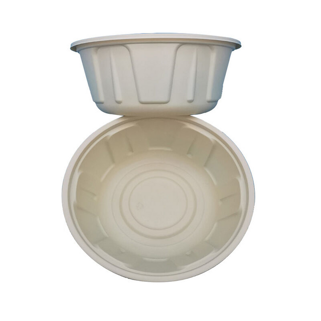 350 Ml Bio Based Cornstarch Heat Delivery Packing Dessert Rice To Go Food Container Disposable Plastic Takeaway Bowl