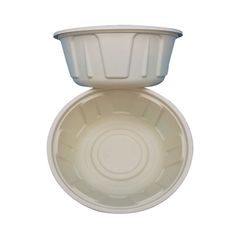 350 Ml Bio Based Cornstarch Heat Delivery Packing Dessert Rice To Go Food Container Disposable Plastic Takeaway Bowl
