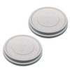 Customize 98mm Biodegradable Corn Starch Hot Cold Coffee Drink Round Flat Disposable Ice Cream Cup Lid