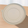 Customize 150mm Biodegradable Corn Starch Hot Cold Coffee Drink Round Flat Disposable Ice Cream Cup Lid